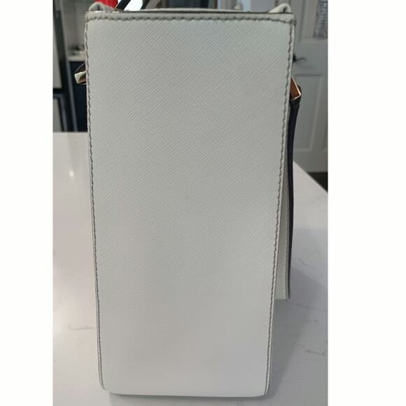 Kate Spade Regal Newbury lane Tote Leather White Top Handles Minimalist - Picture 7 of 12